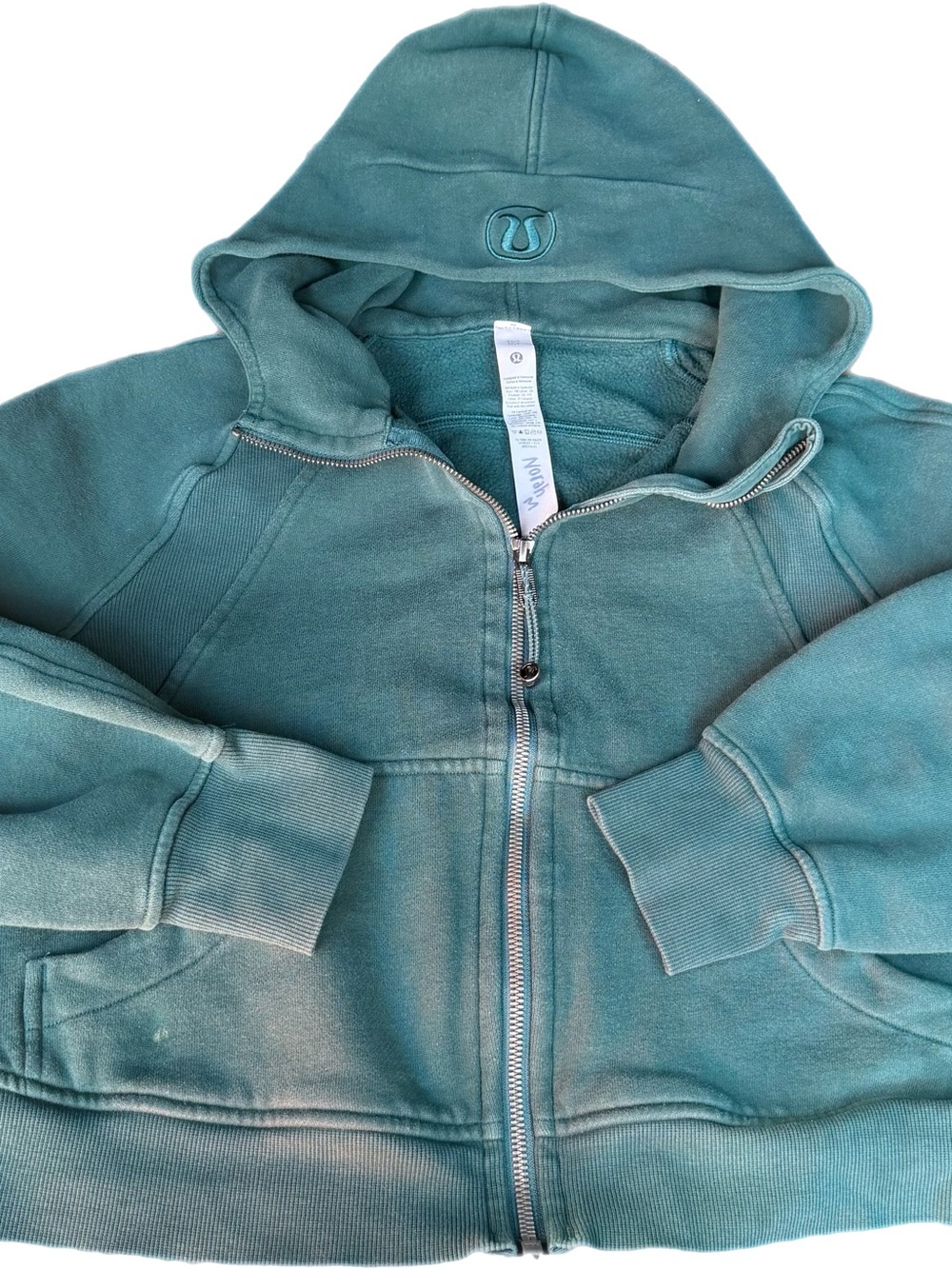 lululemon athletica Teal Zip-Up Hooded Jacket